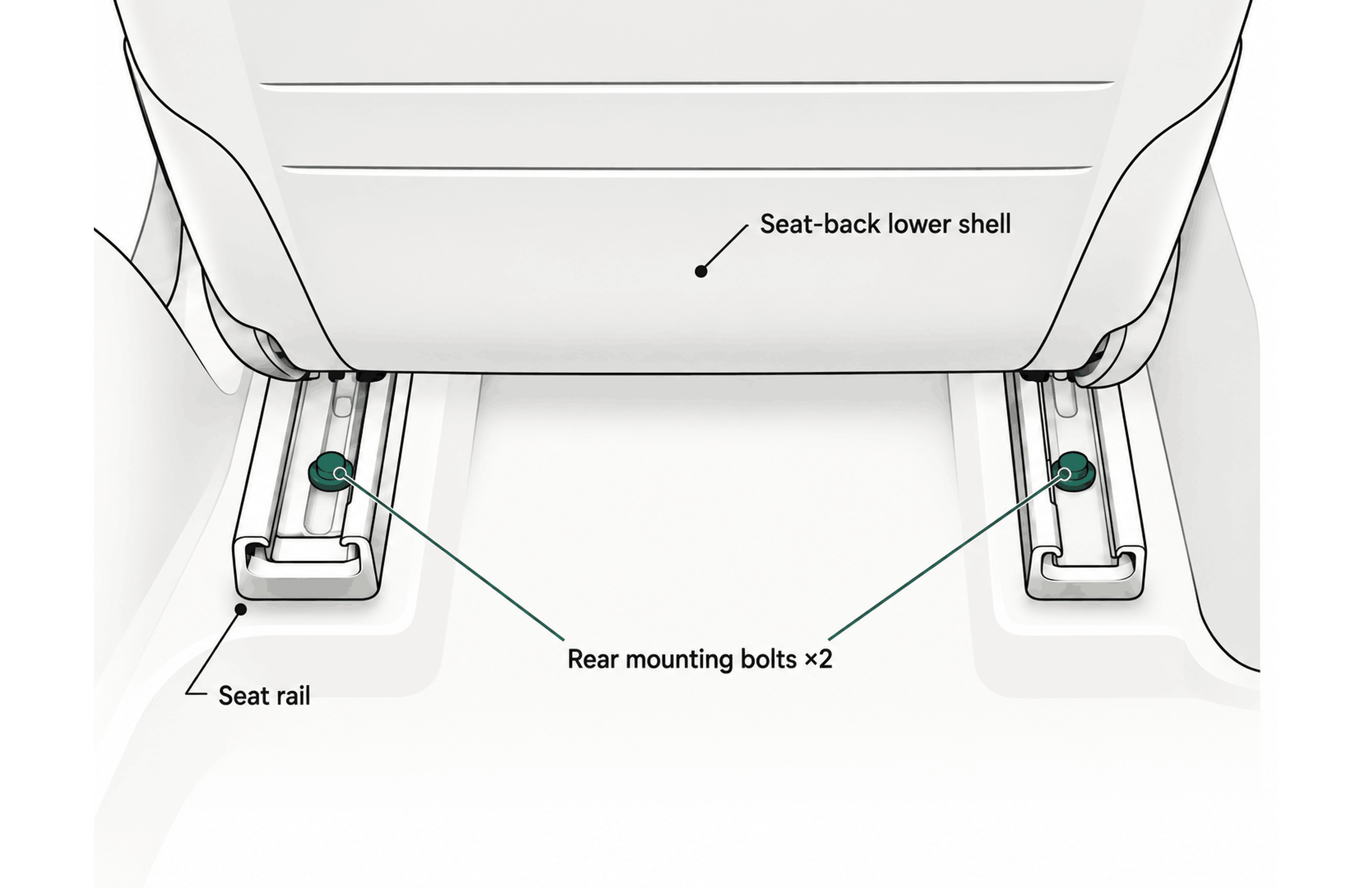 Rear mounting bolts