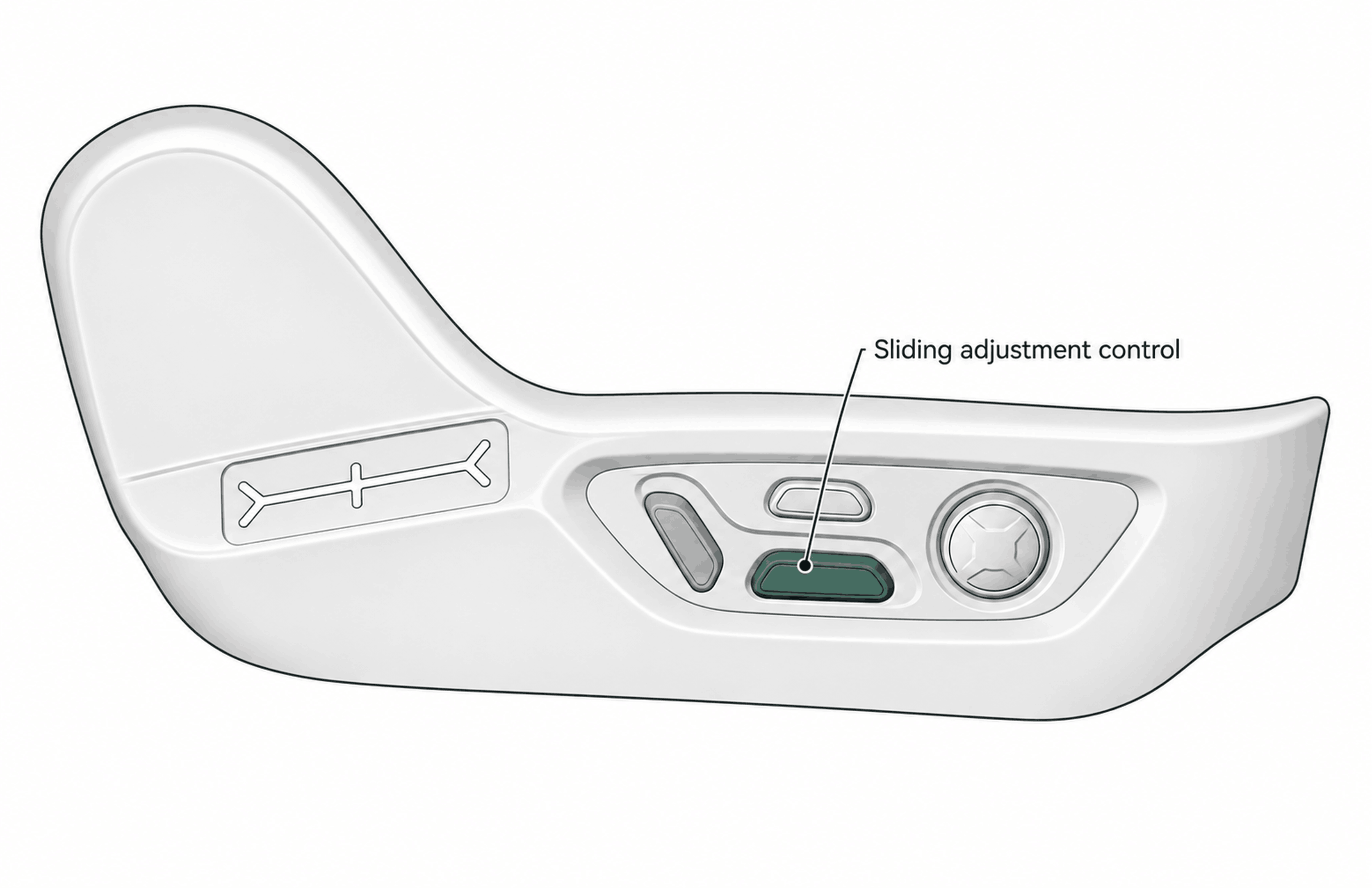 Sliding adjustment control